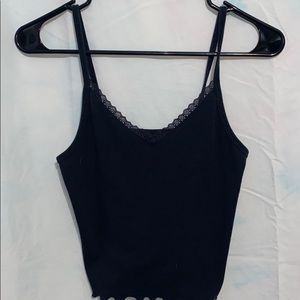 Black tank top